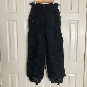 Burton | Black insulated ski pants.